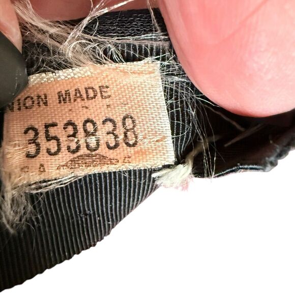 Vintage‎ Faux Fur Pillbox Hat Bow Union Made 1950's/60's Glam Aubrey Hepburn - Picture 7 of 8